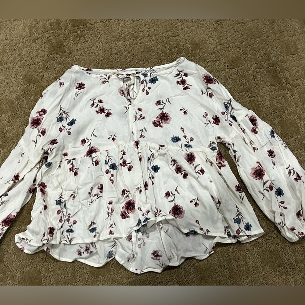 american eagle babydoll top size XS